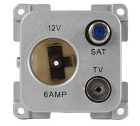 C-Line Presto Inprojal CBE Prise de courant 12 V Sat TV Caravane Caravane Argent
