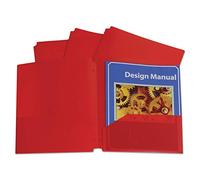 C-line Two-pocket Heavyweight Poly Portefeuille dossier avec 3 trous Punch, Bleu, boîte de 25 dossiers (32935)