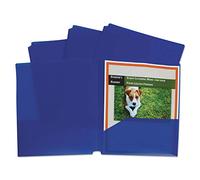 C-line Two-pocket Heavyweight Poly Portefeuille dossier avec 3 trous Punch, Bleu, boîte de 25 dossiers (32935)