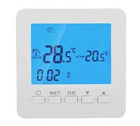 C-Logic 400-TC - Thermostat Digital Programmable (sans WiFi) pour Chauffage, Montage Mural 2 Fils, Fonctionne avec 2 Piles AA, Écran LCD Rétroéclairé et Mode Manuel ou Automatique
