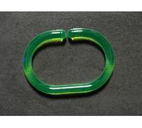 C-Minor Anneaux de Rideau de Douche 12 Pièce Transparent Vert Ovale Design Avec