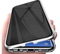 C/N Coque pour Samsung Galaxy A81/note 10 Lite,Coque pour Adsorption magnétique 360 Degrés Protection Housse Anti-Peep Face Avant et arrière en Verre trempé Couverture de Plein écran Couverture.