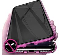 C/N Coque pour Samsung Galaxy A81/note 10 Lite,Coque pour Adsorption magnétique 360 Degrés Protection Housse Anti-Peep Face Avant et arrière en Verre trempé Couverture de Plein écran Couverture.