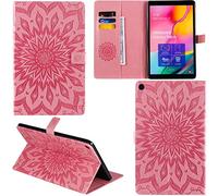 C/N DodoBuy Coque pour Lenovo Tab M10 FHD Plus 10,3" Tablet, Motif Tournesol PU Cuir Flip Housse Étui Smart Cover Case Wallet Pochette Support avec Porte-Cartes - Rose Clair
