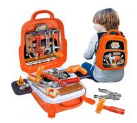C Outils de travail jouet enfants 22 PCS caisse a outil cadeau de jouet de construction sûr et durable pour les enfants de 3 à 5