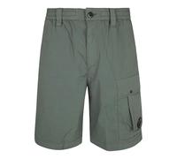 C.p. Company - 50 Fili Stretch Loose Lens Cargo Shorts - Homme - Shorts - Vert - Taille: M