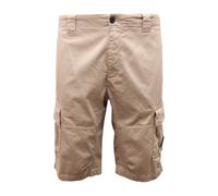 C.p. Company - Bermuda Cargo en Satin Stretch - Homme - Shorts - Beige - Taille: S