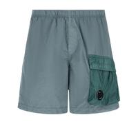 C.p. Company - Bi-Material Swim Shorts - Homme - Maillots de bain - Bleu - Taille: M