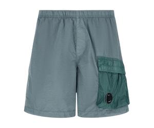 C.p. Company - Bi-Material Swim Shorts - Homme - Maillots de bain - Bleu - Taille: XL
