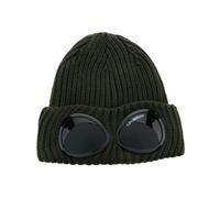 C.p. Company - Bonnet en laine mérinos avec lunettes - unisex - Accessoires - Vert - Taille: ONE Size