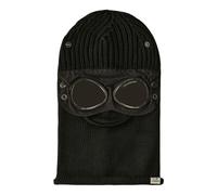 C.p. Company - Cagoule en Laine Mérinos Noire Masque de Ski - Homme - Accessoires - Noir - Taille: ONE Size