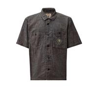 C.p. Company - Chambray Short Sleeve Button Shirt - Homme - Chemises - Bleu - Taille: S
