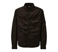 C.p. Company - Chemise Noire à Bouton Lens - Homme - Chemises - Noir - Taille: L