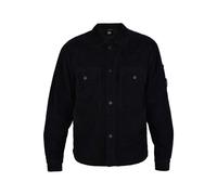 C.p. Company - Chemise-veste utilitaire boutonnée en velours côtelé - Homme - Chemises - Noir - Taille: M