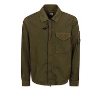C.p. Company - Chrome-R Zipped Lens Overshirt - Homme - Vestes - Vert - Taille: L
