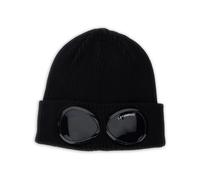 C.p. Company - Cotton Goggle Beanie - Homme - Accessoires - Noir - Taille: ONE Size