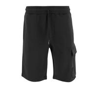 C.p. Company - Cotton Diagonal Fleece Cargo Sweatshorts - Homme - Shorts - Gris - Taille: M