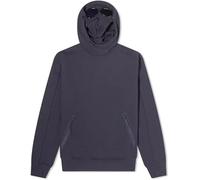 C.P. COMPANY Diagonal Raised Fleece Goggle Hoodie (L, Total Eclipse Blue), bleu