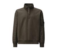 C.p. Company - Diagonal Raised Fleece Mixed Half Zip SweaT-shirt - Homme - Sweatshirts et sweats à capuche - Vert - Taille: 2XL