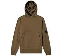 C.P. COMPANY Diagonal Raised Fleece Pullover Hoodie Grey Melange, vert, XXL