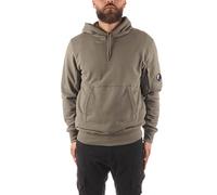 C.P. COMPANY Diagonal Raised Fleece Pullover Hoodie (M, Ivy Green), vert