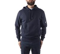 C.P. Company Diagonal Raised Fleece Pullover Hoodie Total Eclipse Blue