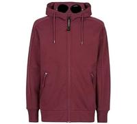 C.P. Company Diagonale Raised Fleece Goggle Hoodie Port Royal Red