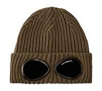 C.p. Company - Extrafine Merino Goggle Beanie - Homme - Accessoires - Brun - Taille: ONE Size