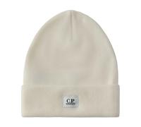 C.p. Company - Extrafine Merino Wool Beanie - Homme - Accessoires - Blanc - Taille: ONE Size
