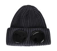 C.p. Company - Extrafine Merino Wool Goggle Beanie - Homme - Accessoires - Noir - Taille: ONE Size