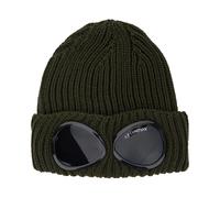 C.p. Company - Extrafine Merino Wool Goggle Beanie - Homme - Accessoires - Vert - Taille: ONE Size