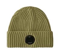 C.p. Company - Extrafine Merino Wool Lens Beanie - Homme - Accessoires - Vert - Taille: ONE Size