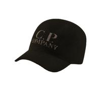 C.p. Company - Extrafine Merino Wool Logo Cap - Homme - Accessoires - Noir - Taille: M