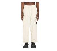 C.p. Company - Flatt Nylon Cargo Lens Pants - Homme - Pantalons - Blanc - Taille: XL