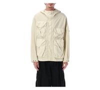 C.p. Company - Flatt Nylon Goggle Jacket - Homme - Vestes - Beige - Taille: XL