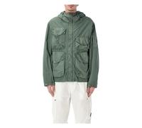C.p. Company - Flatt Nylon Goggle Jacket - Homme - Vestes - Vert - Taille: M