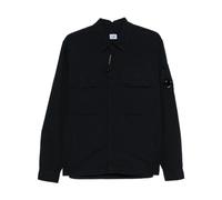 C.p. Company - Flatt Nylon Lens Zipped Overshirt - Homme - Vestes - Noir - Taille: L