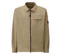 C.p. Company - Gabardine Zipped Lens Overshirt - Homme - Vestes - Gris - Taille: M