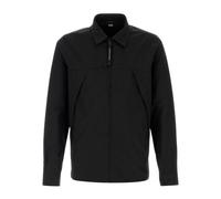 C.p. Company - Gabardine Zipped Overshirt - Homme - Vestes - Noir - Taille: S