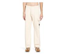 C.p. Company, Homme, Pantalons, Beige, Taille: M Pantalon de survêtement cargo en molleton diagonal gratté