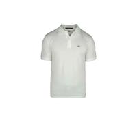 C.p. Company, Homme, Tops, Blanc, Taille: XS Polo en piqué de coton