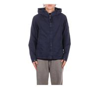 C.p. Company - Hooded Patch Logo Jacket - Homme - Vestes - Bleu - Taille: M