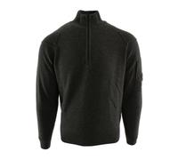 C.p. Company - Lambswool GRS Half Zip Sweater - Homme - Pulls - Gris - Taille: S