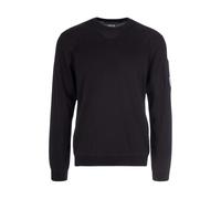 C.p. Company - Lens-Detail Crewneck Sweater - Homme - Pulls - Noir - Taille: 2XL