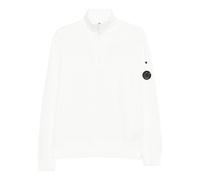 C.p. Company - Light Fleece Half Zip Lens SweaT-shirt - Homme - Sweatshirts et sweats à capuche - Blanc - Taille: S