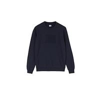 C.P. Company Light Fleece Mixed Garment Dyed Label Sweatshirt - XL, Bleu marine