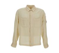 C.p. Company - Lino Shirt - Homme - Chemises - Beige - Taille: M