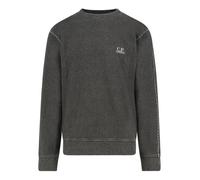 C.p. Company - Logo Embroidered Crew Neck SweaT-shirt - Homme - Sweatshirts et sweats à capuche - Gris - Taille: M