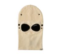 C.p. Company - Lunettes Blanches en Tricot Côtelé Boutons - Homme - Accessoires - Blanc - Taille: ONE Size