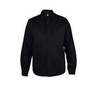 C.p. Company - Metropolis Series Gabardine Longsleeve Button Shirt - Homme - Chemises - Noir - Taille: 2XL